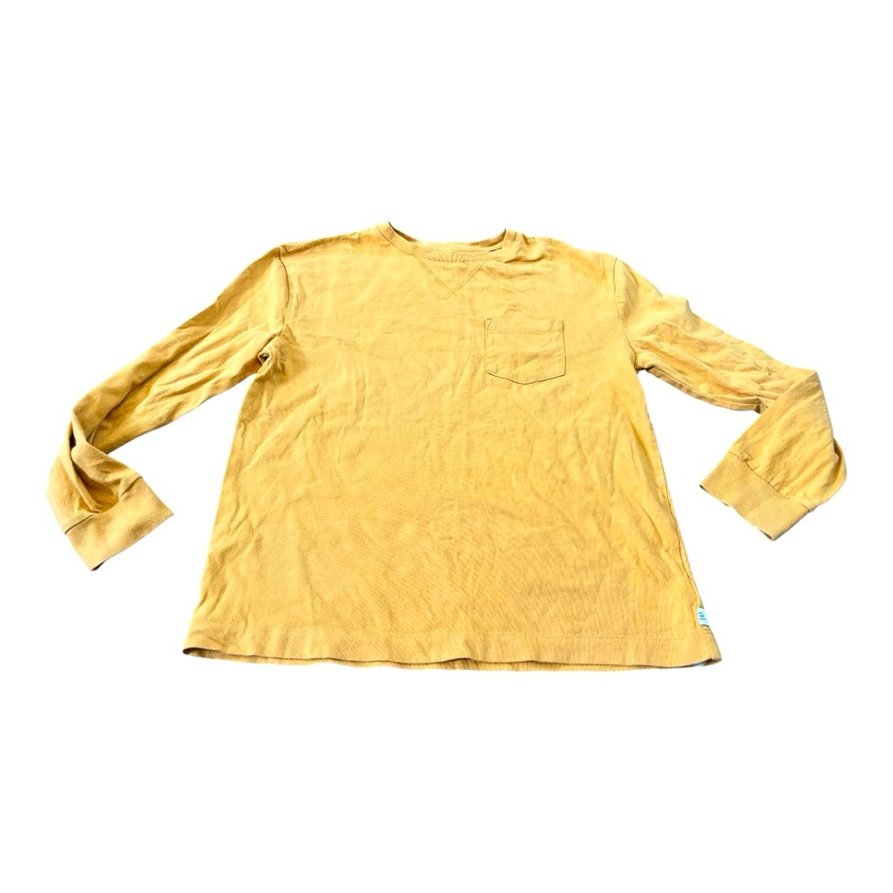 Gap Boys Long Sleeve T-Shirt, Size Large, Mustard Yellow